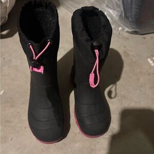 Girls rubber waterproof winter boots